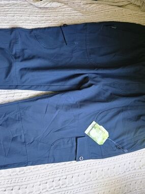 Ljbjn Women's Dark Blue Cargo Capri